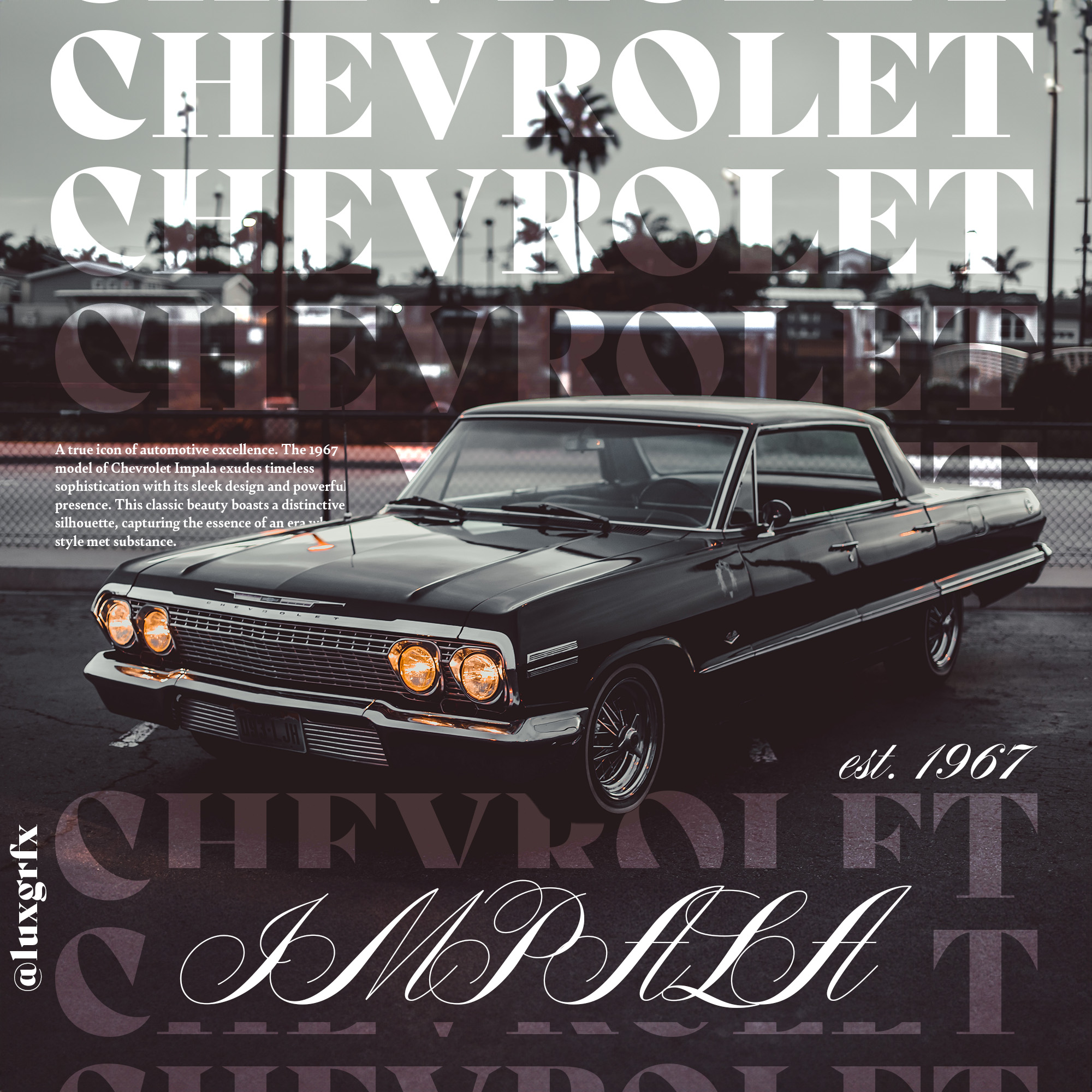 Graphic Poster - Chevrolet Impala